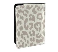 Wykjtwo Léopard à Motif Marron, Porte-Passeport Portefeuille de Voyage en Cuir PU Étui pour Passeport Couvre-Passeport 6,5 po