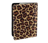 Wykjtwo Léopard Cool, Porte-Passeport Portefeuille de Voyage en Cuir PU Étui pour Passeport Couvre-Passeport 6,5 po