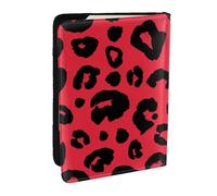 Wykjtwo Léopard Lion Tigre Animal Pri, Porte-Passeport Portefeuille de Voyage en Cuir PU Étui pour Passeport Couvre-Passeport 6,5 po