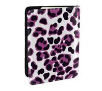 Wykjtwo Léopard Rose, Porte-Passeport Portefeuille de Voyage en Cuir PU Étui pour Passeport Couvre-Passeport 6,5 po