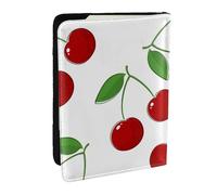 Wykjtwo Modèle de Cerise Douce, Porte-Passeport Portefeuille de Voyage en Cuir PU Étui pour Passeport Couvre-Passeport 6,5 po