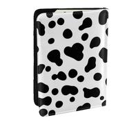 Wykjtwo Modèle de Chien Dalmatien ou Texture de Peau de Vache, Porte-Passeport Portefeuille de Voyage en Cuir PU Étui pour Passeport Couvre-Passeport 6,5 po