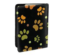 Wykjtwo Modèle de Patte de Chien, Porte-Passeport Portefeuille de Voyage en Cuir PU Étui pour Passeport Couvre-Passeport 6,5 po
