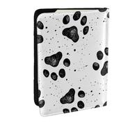 Wykjtwo Modèle de Patte de Chien, Porte-Passeport Portefeuille de Voyage en Cuir PU Étui pour Passeport Couvre-Passeport 6,5 po