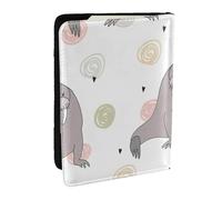 Wykjtwo Modèle de Phoque et de Morse, Porte-Passeport Portefeuille de Voyage en Cuir PU Étui pour Passeport Couvre-Passeport 6,5 po
