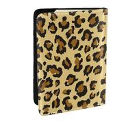 Wykjtwo Modèle de Texture léopard, Porte-Passeport Portefeuille de Voyage en Cuir PU Étui pour Passeport Couvre-Passeport 6,5 po
