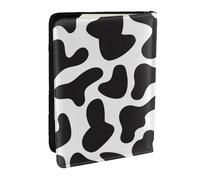 Wykjtwo Modèle sans Couture avec Vache Tachetée, Porte-Passeport Portefeuille de Voyage en Cuir PU Étui pour Passeport Couvre-Passeport 6,5 po