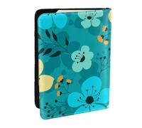 Wykjtwo Modèle sans Couture De Fleurs De Printemps, Porte-Passeport Portefeuille de Voyage en Cuir PU Étui pour Passeport Couvre-Passeport 6,5 po