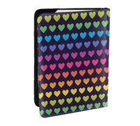 Wykjtwo Modèle sans Couture Dégradé Arc-en-Ciel, Porte-Passeport Portefeuille de Voyage en Cuir PU Étui pour Passeport Couvre-Passeport 6,5 po