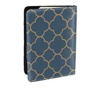 Wykjtwo Modèle sans Couture Style Vintage Marocain, Porte-Passeport Portefeuille de Voyage en Cuir PU Étui pour Passeport Couvre-Passeport 6,5 po