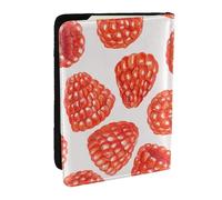 Wykjtwo Motif Framboise, Porte-Passeport Portefeuille de Voyage en Cuir PU Étui pour Passeport Couvre-Passeport 6,5 po