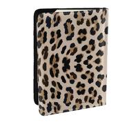 Wykjtwo Motif imprimé léopard, Porte-Passeport Portefeuille de Voyage en Cuir PU Étui pour Passeport Couvre-Passeport 6,5 po