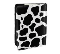Wykjtwo Motif imprimé Vache, Porte-Passeport Portefeuille de Voyage en Cuir PU Étui pour Passeport Couvre-Passeport 6,5 po
