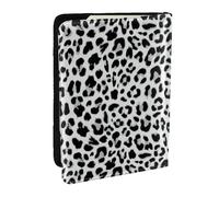 Wykjtwo Motif Léopard sans Couture, Porte-Passeport Portefeuille de Voyage en Cuir PU Étui pour Passeport Couvre-Passeport 6,5 po