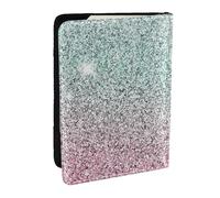 Wykjtwo Motif Rose Brillant, Porte-Passeport Portefeuille de Voyage en Cuir PU Étui pour Passeport Couvre-Passeport 6,5 po