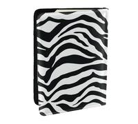 Wykjtwo Motif zèbre Blanc Noir, Porte-Passeport Portefeuille de Voyage en Cuir PU Étui pour Passeport Couvre-Passeport 6,5 po