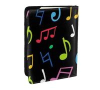 Wykjtwo Musique, Porte-Passeport Portefeuille de Voyage en Cuir PU Étui pour Passeport Couvre-Passeport 6,5 po