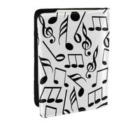 Wykjtwo Notes de Musique avec clé, Porte-Passeport Portefeuille de Voyage en Cuir PU Étui pour Passeport Couvre-Passeport 6,5 po