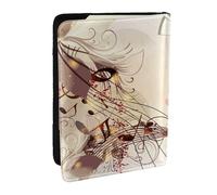 Wykjtwo Notes de Musique, Porte-Passeport Portefeuille de Voyage en Cuir PU Étui pour Passeport Couvre-Passeport 6,5 po