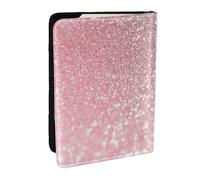 Wykjtwo Or Rose Scintillant Rose, Porte-Passeport Portefeuille de Voyage en Cuir PU Étui pour Passeport Couvre-Passeport 6,5 po
