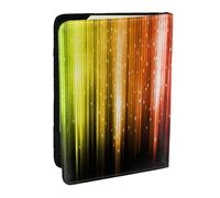 Wykjtwo Paillettes Arc-en-Ciel, Porte-Passeport Portefeuille de Voyage en Cuir PU Étui pour Passeport Couvre-Passeport 6,5 po