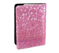 Wykjtwo Paillettes Roses, Porte-Passeport Portefeuille de Voyage en Cuir PU Étui pour Passeport Couvre-Passeport 6,5 po