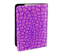 Wykjtwo Peau d'alligator Crocodile Rose, Porte-Passeport Portefeuille de Voyage en Cuir PU Étui pour Passeport Couvre-Passeport 6,5 po