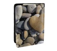 Wykjtwo Pierre de Coeur, Porte-Passeport Portefeuille de Voyage en Cuir PU Étui pour Passeport Couvre-Passeport 6,5 po