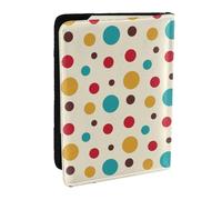 Wykjtwo Pois Vintage, Porte-Passeport Portefeuille de Voyage en Cuir PU Étui pour Passeport Couvre-Passeport 6,5 po