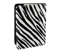 Wykjtwo Rayure Zèbre Naturel, Porte-Passeport Portefeuille de Voyage en Cuir PU Étui pour Passeport Couvre-Passeport 6,5 po