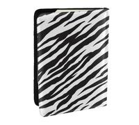 Wykjtwo Rayures zébrées, Porte-Passeport Portefeuille de Voyage en Cuir PU Étui pour Passeport Couvre-Passeport 6,5 po