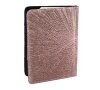 Wykjtwo Rose Or Rose Imprimé, Porte-Passeport Portefeuille de Voyage en Cuir PU Étui pour Passeport Couvre-Passeport 6,5 po