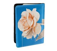 Wykjtwo Roses Uniques, Porte-Passeport Portefeuille de Voyage en Cuir PU Étui pour Passeport Couvre-Passeport 6,5 po