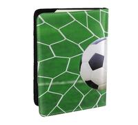 Wykjtwo Sport Football Football, Porte-Passeport Portefeuille de Voyage en Cuir PU Étui pour Passeport Couvre-Passeport 6,5 po