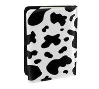 Wykjtwo Taches de Vache, Porte-Passeport Portefeuille de Voyage en Cuir PU Étui pour Passeport Couvre-Passeport 6,5 po