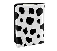 Wykjtwo Taches de Vache, Porte-Passeport Portefeuille de Voyage en Cuir PU Étui pour Passeport Couvre-Passeport 6,5 po