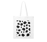 Wykjtwo Taches de vache, Sac à main de shopping Sac d'épicerie Sac fourre-tout Sac en toile, Sac à bandoulière en toile polyvalent