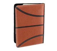 Wykjtwo Texture de Basket-Ball, Porte-Passeport Portefeuille de Voyage en Cuir PU Étui pour Passeport Couvre-Passeport 6,5 po