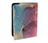Wykjtwo Texture de marbre, Porte-Passeport Portefeuille de Voyage en Cuir PU Étui pour Passeport Couvre-Passeport 6,5 po