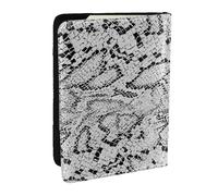 Wykjtwo Texture de Peau de Serpent, Porte-Passeport Portefeuille de Voyage en Cuir PU Étui pour Passeport Couvre-Passeport 6,5 po