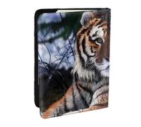 Wykjtwo Tigre, Porte-Passeport Portefeuille de Voyage en Cuir PU Étui pour Passeport Couvre-Passeport 6,5 po