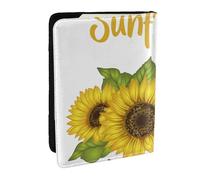 Wykjtwo Tournesol, Porte-Passeport Portefeuille de Voyage en Cuir PU Étui pour Passeport Couvre-Passeport 6,5 po