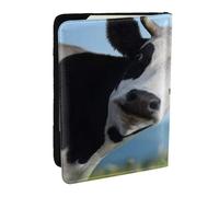 Wykjtwo Vache Mignonne imprimée, Porte-Passeport Portefeuille de Voyage en Cuir PU Étui pour Passeport Couvre-Passeport 6,5 po