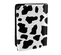 Wykjtwo Vache (Petits caractères), Porte-Passeport Portefeuille de Voyage en Cuir PU Étui pour Passeport Couvre-Passeport 6,5 po