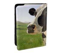 Wykjtwo Vaches dans Le pâturage, Porte-Passeport Portefeuille de Voyage en Cuir PU Étui pour Passeport Couvre-Passeport 6,5 po