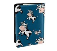 Wykjtwo Vaches, Porte-Passeport Portefeuille de Voyage en Cuir PU Étui pour Passeport Couvre-Passeport 6,5 po