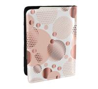 Wykjtwo Vague d'or Rose, Porte-Passeport Portefeuille de Voyage en Cuir PU Étui pour Passeport Couvre-Passeport 6,5 po
