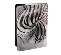 Wykjtwo Zèbre Mignon, Porte-Passeport Portefeuille de Voyage en Cuir PU Étui pour Passeport Couvre-Passeport 6,5 po
