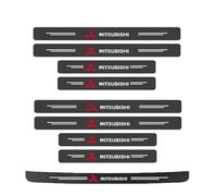 WYKNINE Bande de Protection de Seuil de Voiture pour Mitsubishi Outlander 2018-2021, Autocollant De Seuil Porte Voiture Décoration Protecteur de Seuil Carrosserie Anti Rayure Stickers,9 Pieces