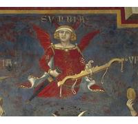 WYKUJMYTO Célèbre Art Mural Classique Murale Tableaux Toile Allégorie du mauvais gouvernement par Ambrogio Lorenzetti Vintage Impressions sur Toile Pour la Décoration Murale 60x90cm